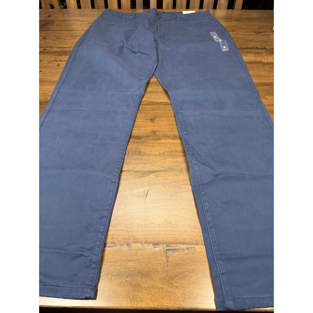 Lucky Brand 410 Athletic Straight Pants Mens 38x32 Blue/Navy Stretch NEW